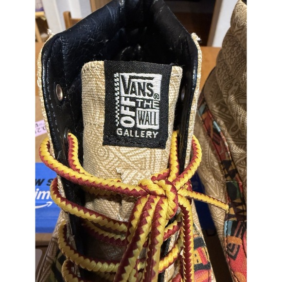 Vans Sk8-Hi Off The Wall Gallery Mens 10.5 Tribal Pattern High Top Skate